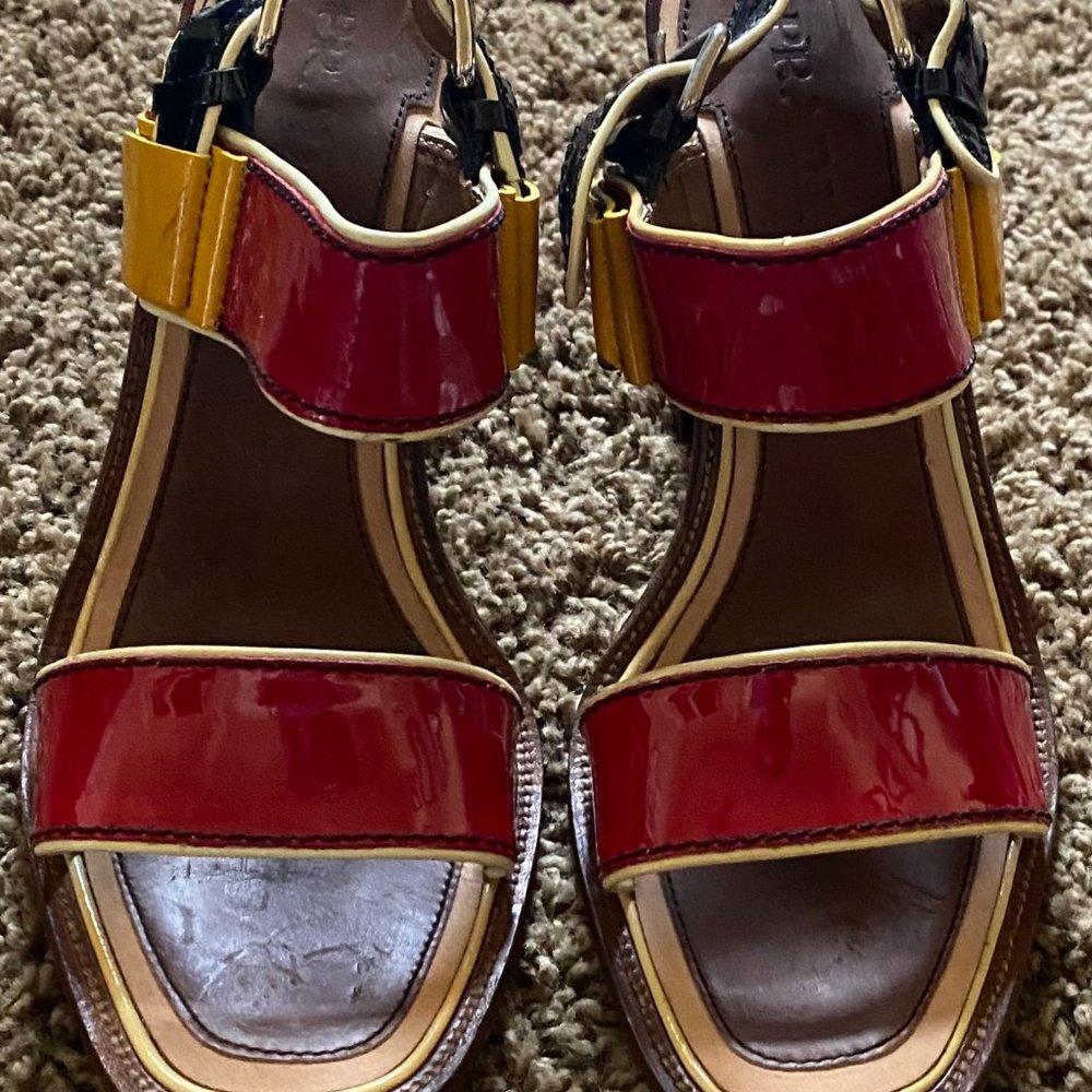 Prada Multi-Colored Block Heels